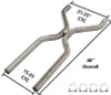 Pypes 2.5" Universal H-Pipe Crossover Exhaust Kit - HVA10
