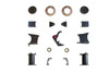 Maxtrac 7" Crossmember Kit, Misc Brackets & Hardware (Box 3 of 4) (2015 - 2020 GM SUV 4WD) - 941570-5