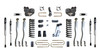 Maxtrac 4" Lift Kit Vulcan Shocks w/4-Links - Factory Rear Air Rid (2013 - 2018 Dodge Ram 3500 4WD Diesel) - K947341VLA