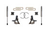 Maxtrac 5" Lift Kit Fox Shocks (Stamped Steel Arms) (2016 - 2018 Chevrolet Silverado 1500 2WD / 2016 - 2018 GMC Sierra 1500 2WD) - K881753F