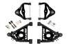 UMI Performance Front Upper & Lower A-Arms - 1/2" Taller Upper Ball Joints - Black (1978 - 1988 G-Body S-10) - 303133-1-B