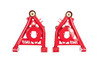 UMI Performance Tubular Front Upper & Lower A-Arms - Delrin Bushings - 1/2" Taller Upper Ball Joints - Red (1978 - 1988 G-Body / 1982 - 2003 S-10) - 303233-1-R