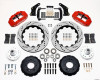 Wilwood Forged Narrow Superlite 6R Big Brake Hub Kit w/ Drilled Rotors - Front - Red (1958 - 1970 B-Body) - 140-10284-DR