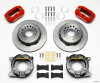 Wilwood Forged Dynapro Low-Profile Rear Parking Brake Kit - Red (1959 - 1964 B-Body / 1957 - 1962 Corvette) - 140-11827-R
