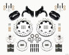 Wilwood Forged Dynalite Big Brake Front Brake Kit w/ Drilled & Slotted Rotors - Drum Spindle - Black (1965 - 1968 B-Body) - 140-12022-D