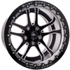 Billet Specialties 17x11 Splitter LT Single Bead Lock Truck Wheel Black AMCB53SB711