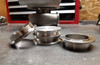 FenFabrication wastegate heatsink clamped to inlet V-band flange