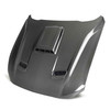 Anderson Composites Carbon Fiber Hood - Type SK - Double Sided (2021 - 2023 Mach 1) AC-HD21FDMUM1-SK-DS