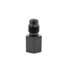 FuelTech 1/8 NPT female to 4AN male adapter fitting black anodized aluminum