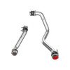PPE Power Hot and Cold Side Intercooler Charge Pipe Kit Raw Finish (2020 - 2025 GM 6.6L Duramax) 115026100