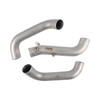 PPE Power Hot and Cold Side Intercooler Charge Pipe Kit Raw Finish (2017 - 2019 GM 6.6L Duramax) 115026000