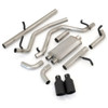 PPE Power Cat-Back Exhaust System Dual Exit - Black Ceramic Coated Tips w/ Raw Tubes (2009 - 2013 GM 1500 4.8L V8 / 2009 - 2013 GM 1500 5.3L V8) 117030020