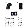 PPE Power LBZ / LMM Intercooler Piping Silicone Hose Kit (2006 - 2010 GM 6.6L Duramax) 115910610