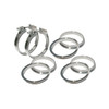PPE Power 5.0" QR 304 Stainless Steel Clamps Aluminum Flanges - 8 Piece Set (2C 3M 3F) 517250008