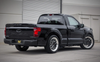 MagnaFlow SPEQ Series cat-back exhaust for 2021-2026 Ford F150 5.0L and 2021-2023 2.7L. Features no-drone tech and black chrome tips.