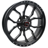 Race Star 17x4.50 64 Pro Forged Wicked Lug Mount Wheel 1.25BS Black Anodized / Machined Ford 64-74553122B