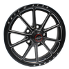 Race Star 65 Pro Forged Stryker 15x3.50 Wheel - 1.75 BS - Black Anodized / Machined (Ford - Lug Mount) 65-53545172B