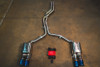 Valvetronic Valved Sport Exhaust System - Brushed Steel Finish / Burnt Tips (2010 - 2016 Audi S4 /S5 B8 / B8.5) AUD.B8.S4.VSES.BR.BRT
