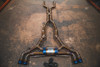 Valvetronic Valved Sport Exhaust System - Titanium  - 4 Raw Titanium Burnt Tips - 4.0 Outlet (2020 - 2025 BMW X5M F95 / X6M F96) BMW.F95.X5M.VSES.TI.TIBRT