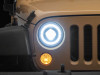 Raxiom 07-08 Jeep Wrangler JK Hi Output LED Headlights/Angel Eye DRL- Black Housing- Clear Lens - J211420 User 1