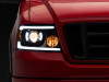 Raxiom 04-08 Ford F-150 Axial Series Projector Headlights with LED Bar- Black Housing- Clear Lens - T566363 Photo - Primary