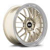 Apex ML-10RT 20x9 forged touring wheel in Gloss Motorsport Gold Machined Lip finish with 5x130 BP and ET41 for Porsche applications