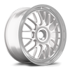 Apex ML-10RT 20x9 forged touring wheel in Race Silver Machined Lip finish with Porsche Center Lock mounting and ET47 offset