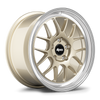 Apex ML-7RT 18x9 forged Porsche wheel in Gloss Motorsport Gold Machined Lip with 5x130 BP and ET46 offset