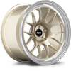Apex ML-7RT 19x12 forged Porsche wheel in Gloss Motorsport Gold Machined Lip with 5x130 BP and ET46 offset