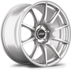 Apex SM-10 18x9.5 Race Silver flow-formed wheel for BMW with 5x120 bolt pattern