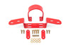 BMR Driveshaft Safety Loop - Front - Red (1968 - 1972 A-Body) DSL410R