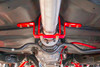 BMR Driveshaft Safety Loop - Front - Red (1968 - 1972 A-Body) DSL410R