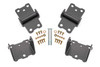BMR Upper & Lower Motor Mount Kit - Solid - Black (1978 - 1987 G-Body) MM461H