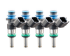 Fuel Injector Clinic 1440cc SHORT high impedance custom injector set ISC-1440H-4 with 38mm height and 11mm by 14mm O-rings