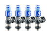 Fuel Injector Clinic 1650cc high impedance custom injector set ISC-1650H-4 with 53mm height and 11mm top by 16mm bottom O-rings