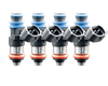 Fuel Injector Clinic 2150cc four-cylinder short custom fuel injectors ISC-2150H-4 with 38mm body and Data Match Technology
