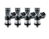 Fuel Injector Clinic 2150cc four-cylinder short custom fuel injectors ISC-2150H-4 with 38mm body and Data Match Technology