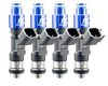 ISC-0650H-4 Fuel Injector Clinic 650cc high impedance injector set with 64mm height and 11mm by 16mm O-ring configuration