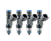 ISC-0775H-4 Fuel Injector Clinic 775cc high impedance injector set with 53mm height and 14mm by 11mm O-ring configuration