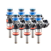 FIC 1200cc SHORT six cylinder fuel injectors with 38mm body 11mm top 15mm bottom O-rings part 1200-38-11-15-6