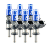 FIC ISC-1440H-6 high impedance 1440cc six cylinder fuel injectors with stainless alloy valves, Data Match Technology, and solder-in pigtails