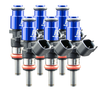 Fuel Injector Clinic 1440-53-14-15-6 1440cc six cylinder injector set with 53mm height and 14mm top by 15mm bottom O-ring configuration
