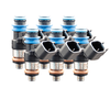 FIC 850cc SHORT custom fuel injectors for six cylinder engines with 38mm body and 11mm top 14mm bottom O-ring configuration Product Code 0850-38-11-14-6