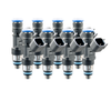 Fuel Injector Clinic 1000cc eight cylinder fuel injector set 53mm with 14mm top and 11mm bottom O-rings 1000-53-14-11-8