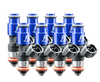 Fuel Injector Clinic 1200cc custom injector kit 1200-53-14-15-8 with Data Match Technology, solder-in pigtails, matched injectors, and lifetime warranty