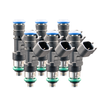 Fuel Injector Clinic 0650-53-14-14-8 650cc fuel injector set for eight cylinder engines with 53mm height and 14mm top and bottom O-rings