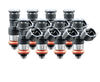 FIC 1440cc SHORT eight cylinder injectors 38mm height with 14mm top and 15mm bottom O-rings