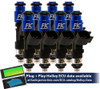 FIC ish01-0525h 525cc fuel injectors rated 58 lbs/hr at 58 PSI for Holley GM and Ford