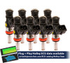 FIC 1200cc 130 lbs/hr injectors ish03-1200h for Holley GM composite intake applications