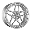 F1R 20x10 FS5 Wheel - 5x114 +38 - Machine Silver FS520105114MS38